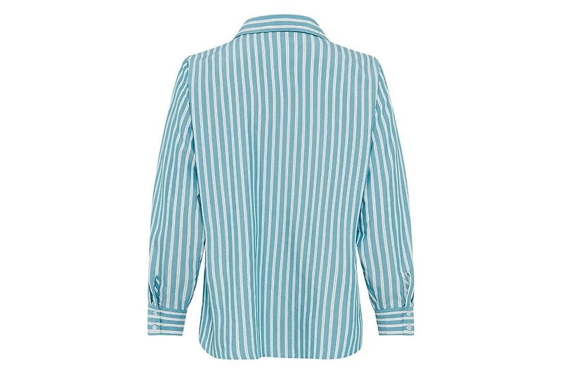 Olsen Women's Chevron Striped Shirt