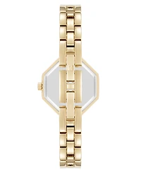 Anne Klein Women's Quartz Unique Octagonal Gold-Tone Metal Alloy Watch, 26mm