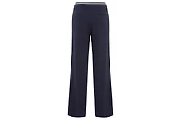 Olsen Women's Anna Fit Wide Leg Stretch Knit Drawstring Trouser