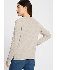 Olsen Women's Novelty Stitch Pullover