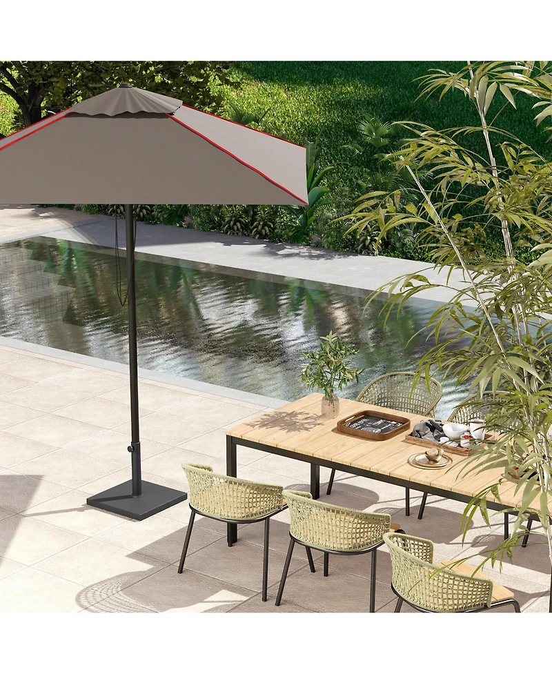 Outsunny Patio Umbrella Base 32 lbs Sd for 1.5"/1.9",