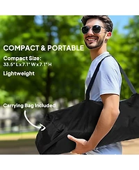 Outsunny Hammock Camping Chair Set of 2 with Adjustable Back, Dark