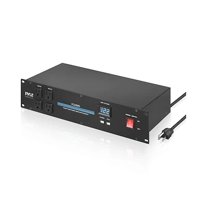 Pyle 19'' Rack Mount Power Conditioner - 3600 Watt Power Conditioner w/ 18 Outlets