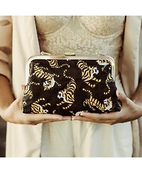 Brunna.co Sumatran Tiger Clutch Bag in Black