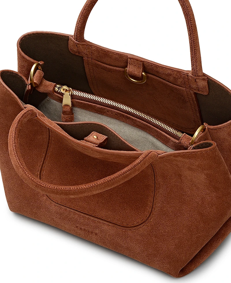 Radley London The Compton Suede Small Zip Top Grab Bag