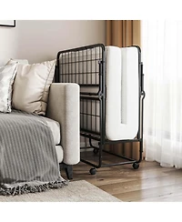 Costway Twin Size Folding Bed 38" x 75" Rollaway Guest Bed Portable Sleeper Bed