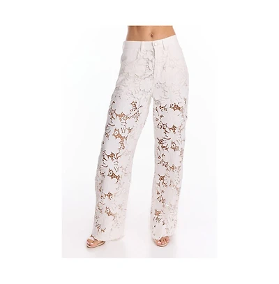 The Noli Shop Women's Celeste High Rise Jean - White