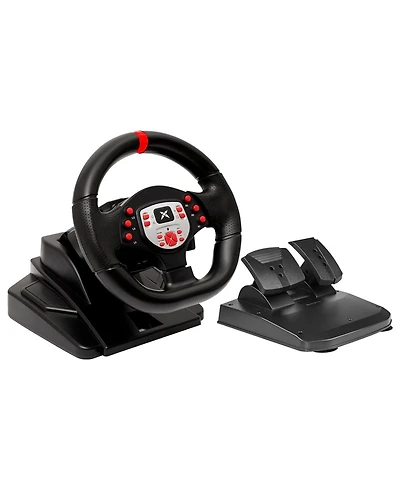 Nbcp 180°Gaming Steering Wheel with Dual Vibration & Pedals – Compatible with Xbox One, Xbox Series X|S, PS4, Pc, Switch, PS3, Xbox 360 & Android