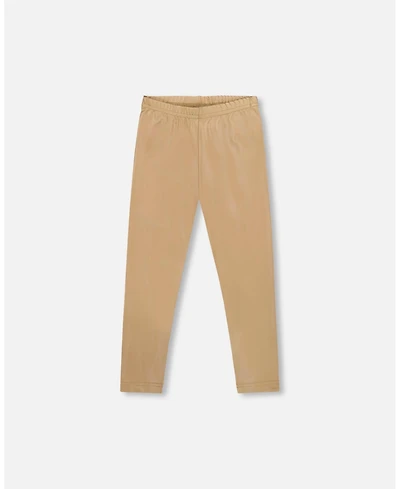 Deux par Girl Stretch Shiny Leggings Golden Beige - Toddler|Child