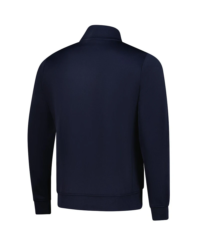 Ayrton Men's and Women's Senna Navy F1 Retro Stripe Full-Zip Jacket