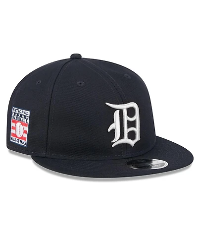 New Era Men's Navy Detroit Tigers Baseball Hall of Fame Retro Crown 9FIFTY Adjustable Hat