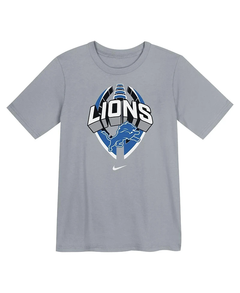 Nike Preschool Gray Detroit Lions Icon Legend Performance T-Shirt