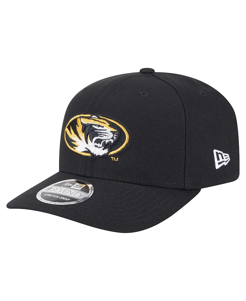 New Era Men's Black Missouri Tigers Team Collective 9SEVENTY Stretch-Snap Adjustable Hat