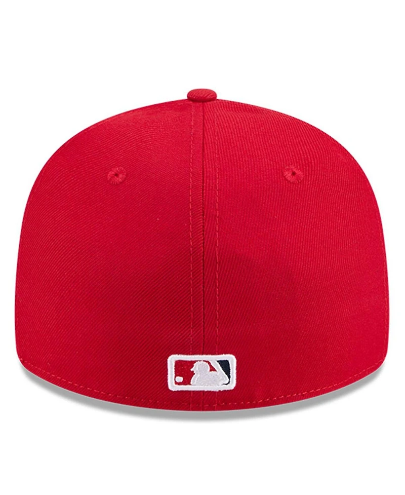 New Era Men's Red Los Angeles Angels Baseball Hall of Fame 59FIFTY Low Profile Fitted Hat