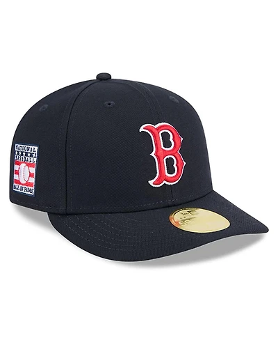 New Era Men's Navy Boston Red Sox Baseball Hall of Fame 59FIFTY Low Profile Fitted Hat