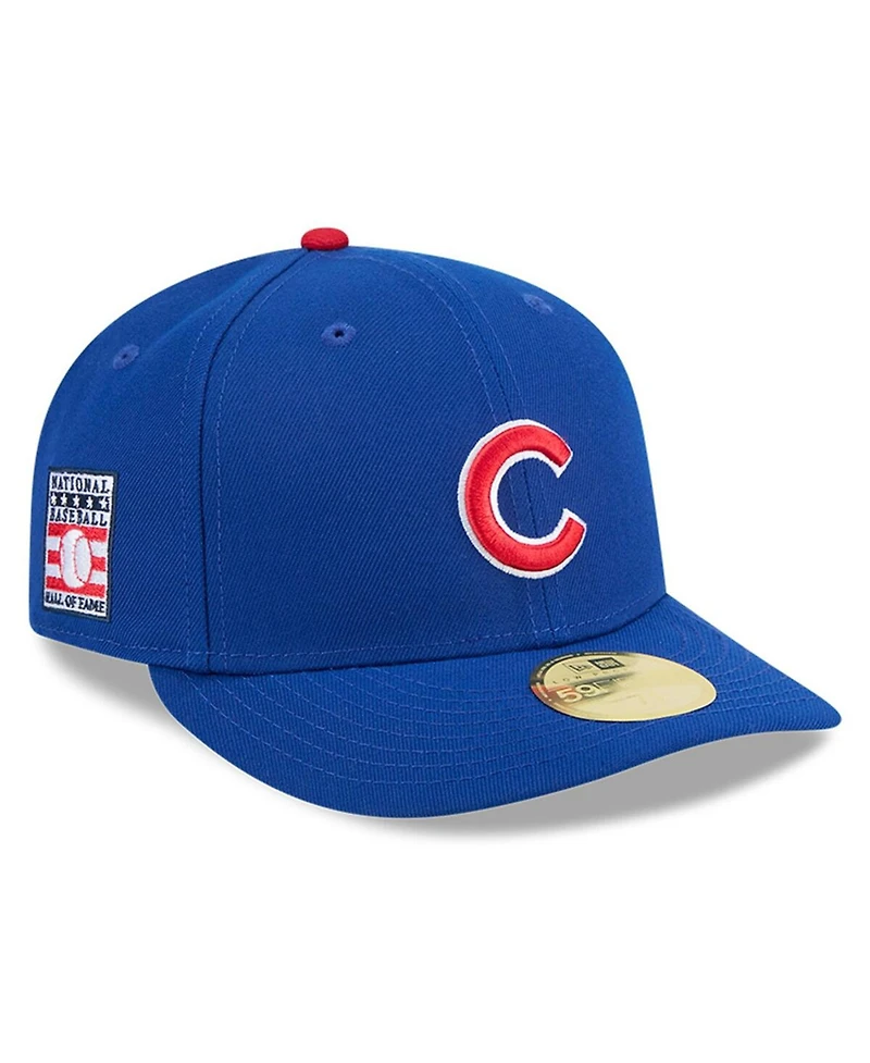 New Era Men's Royal Chicago Cubs Baseball Hall of Fame 59FIFTY Low Profile Fitted Hat