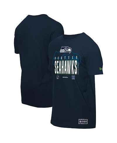 New Era Men's College Navy Seattle Seahawks 2025 Nfl Training Camp T-Shirt