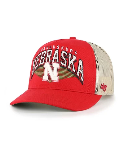 '47 Brand Men's Scarlet Nebraska Huskers Pomona Mesh Hitch Adjustable Trucker Hat