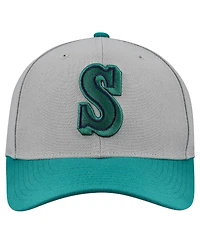 Mitchell & Ness Men's and Women's Gray Seattle Mariners Basic Coop Pro Adjustable Hat
