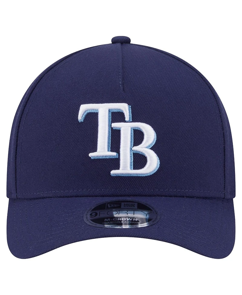 New Era Men's Navy Tampa Bay Rays 9FORTY M-Crown Adjustable Hat