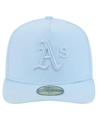 New Era Men's Light Blue Athletics Color Pack A-Frame 59FIFTY Fitted Hat