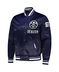Pro Standard Men's Navy Denver Nuggets 2024/25 City Edition Chenille Satin Full-Snap Jacket