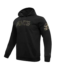 Pro Standard Men's Black New Orleans Saints Classic Chenille Pullover Hoodie