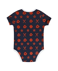 Outerstuff Baby Boys and Girls 2-Piece Navy Detroit Tigers On Deck Diaper Cover Set
