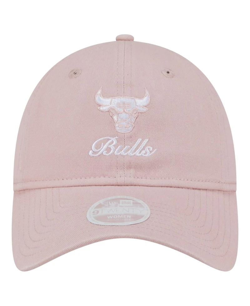 New Era Women's Pink Chicago Bulls Gameday Preppy 9Twenty Adjustable Hat
