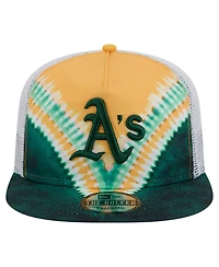 New Era Men's Athletics Tie-Dye Golfer Trucker Adjustable Hat
