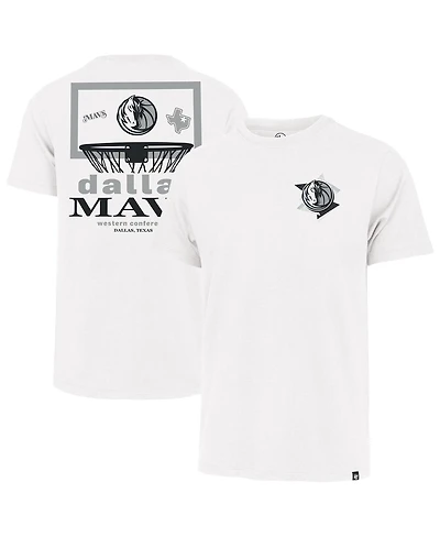 '47 Brand Men's White Dallas Mavericks City Edition Backboard Franklin T-Shirt