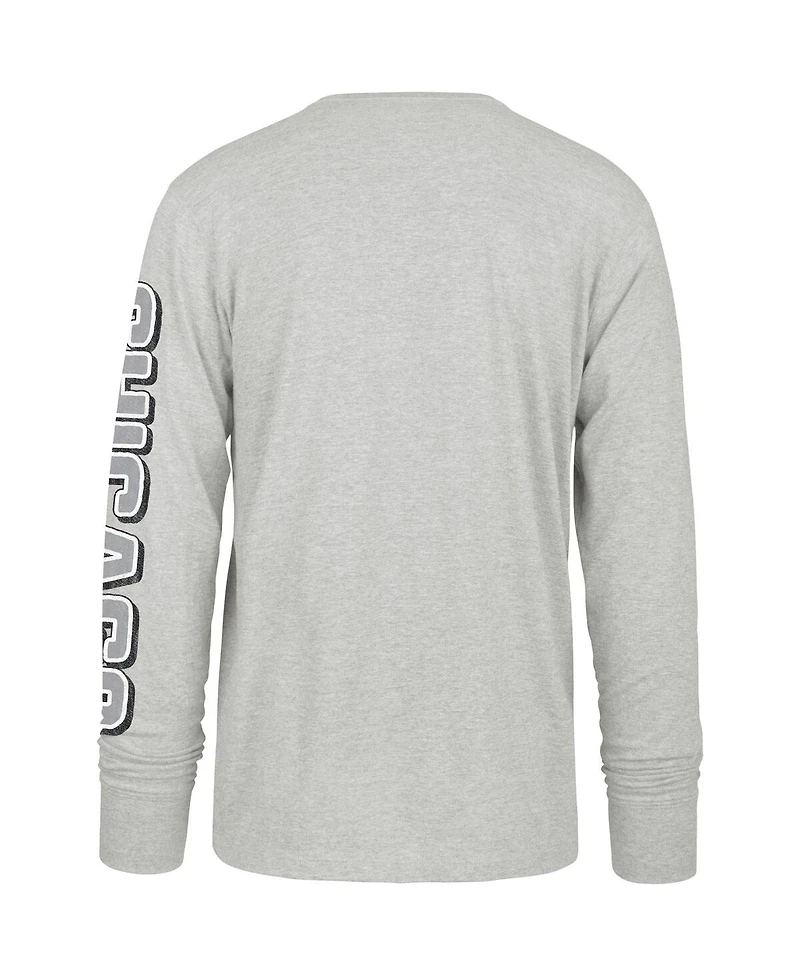 '47 Brand Men's Gray Chicago White Sox Fair Ball Franklin Long Sleeve T-Shirt