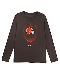 Nike Toddler Brown Cleveland Browns Legend Icon Long Sleeve T-Shirt