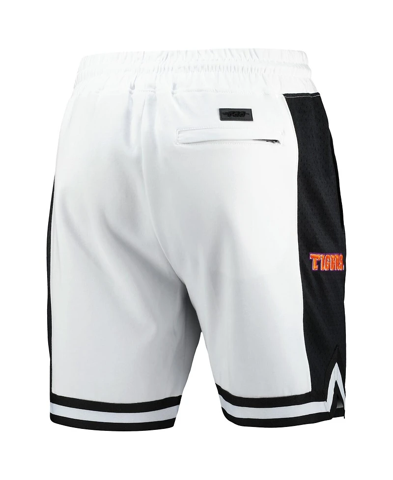 Pro Standard Men's White Clemson Tigers Script Tail Dk 2.0 Shorts