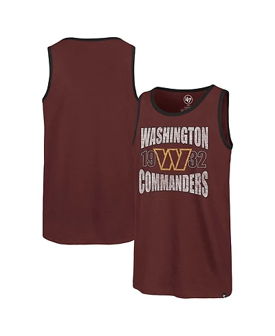 '47 Brand Men's Burgundy Washington Commanders Upload Franklin Tank Top