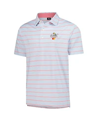 FootJoy Men's White Arnold Palmer Invitational ProDry Multi Pinstripe Lisle Polo Shirt