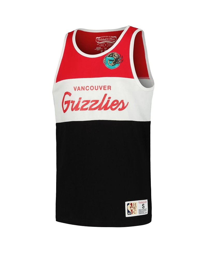 Mitchell & Ness Big Boys and Girls Red Vancouver Grizzlies Hardwood Classics Special Script Tank Top