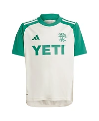 Adidas Big Boys and Girls Jon Gallagher Tan Austin Fc 2024 The Armadillo Kit Replica Player Jersey