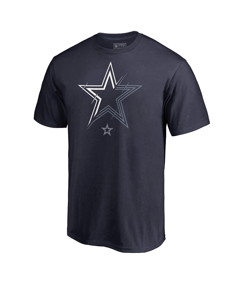 Fanatics Mto Label Men's Navy Dallas Cowboys X-Ray T-Shirt