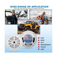 Pyle 4'' Waterproof Stereo Speaker System