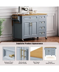 Casainc 71" Tall Arched Kitchen Pantry Cabinet with Glass Doors, Adjustable Shelves & 2 Large Drawers