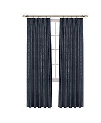Kate Aurora 2 Pack Windsor Pinch Pleat/Rod Pocket/Back Tab Quatrefoil Window Curtain Panels