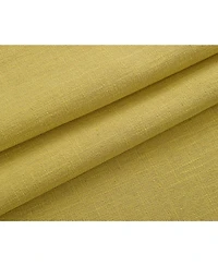 Kate Aurora Teen Decor Poly Cotton Pastel Yellow Colored Grommet Top Window Valance