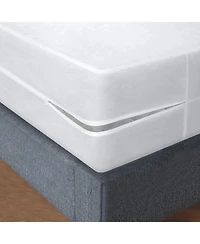 GoodGram Basics Disposable Lightweight Zippered Breathable Fabric Mattress Protector & Dust Mite Barrier For Hotels & Vacations