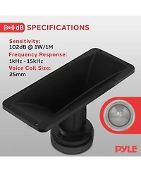 Pyle "4'' x 10'' Horn Tweeter Speaker - High-Quality Audio Component for Home & Car Audio Systems
