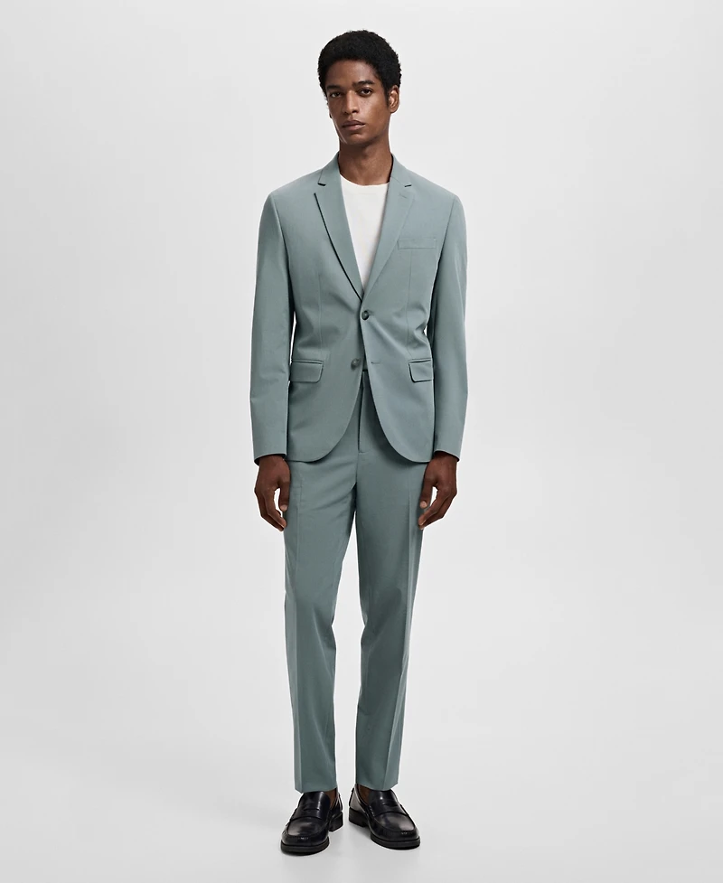 Mango Men's Stretch Fabric Super Slim-Fit Suit Jacket