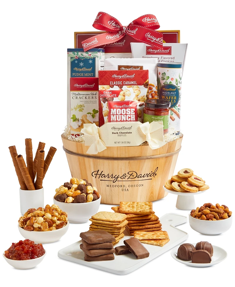 Harry & David Holiday Grand Gourmet Gift Basket, 10 Piece