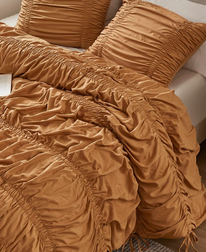 510 Design Mia Ruched 3-Pc. Comforter Set, King