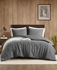 Woolrich Mckenzie Twill Washed 3-Pc. Comforter Set, Full/Queen