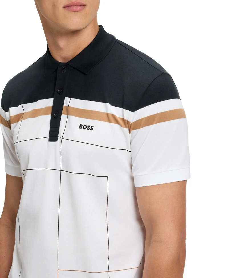 Boss by Hugo Men's Quick-Dry Stretch Cotton Slim-Fit Polo Shirt